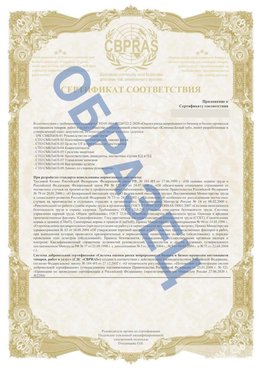 Образец Приложение к СТО 01.064.00220722.2-2020 Кизел Сертификат СТО 01.064.00220722.2-2020 